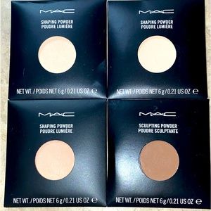 MAC Cosmetics Pro Palette Refill Sculpt/Shape Powder - 4 Pans 3 Different Colors